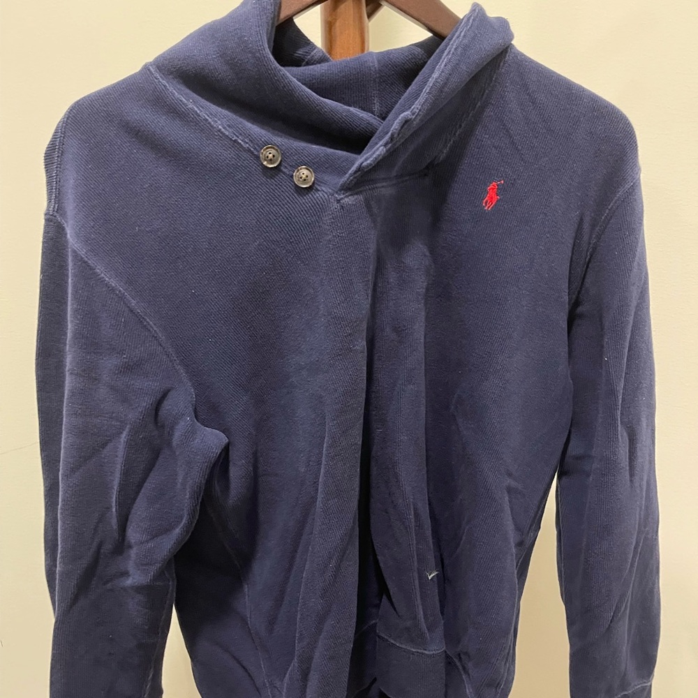 Kids Ralph Lauren Polo Navy Blue Shirt, Size Large (14-16)